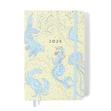 Imagem de AGENDA PLANNER CICEROS 2026 ORIGENS DIARIA 14X21 AQUA OFF WHITE