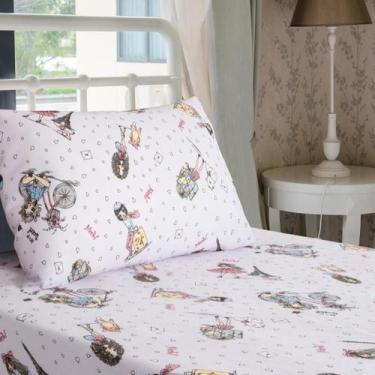 Imagem de Jogo de Cama Solteiro Infantil Lençol com Elástico 2 Peças Estampa Men