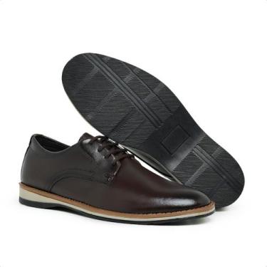 Imagem de Sapato Social Masculino Preto Marrom Elegante Confortável para Casamen