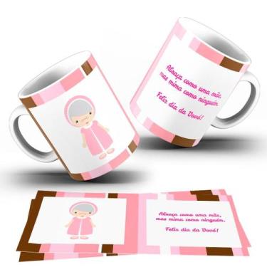 Imagem de Caneca Tema Vó  Caneca de Porcelana  Presente Especial Dia dos Avós - 