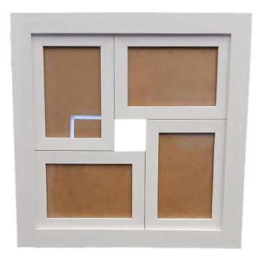 Imagem de Painel Quadro Multifotos Com Vidro Parede 4 Fotos 10x15 - Casa Real Mo