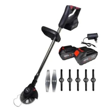 Imagem de Aparador De Grama Elétrico Portátil Roçadeira 2 Bateria 48v - Zang