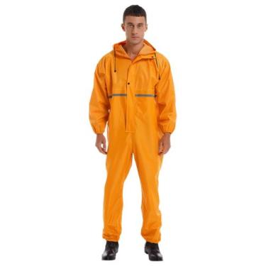 Imagem de Macacões impermeáveis para motocicletas Rain Suit ranrann Amarelo