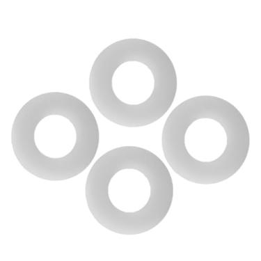 Imagem de Bothyi 4 peças de vedação de válvula de descarga, reparo, evita desperdício de água, substituição de vedação de silicone à prova de vazamento, peças de