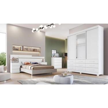 Imagem de Guarda Roupa Solteiro- Capri -Branco- Novo Horizonte - Móveis Novo Hor