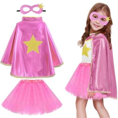 Imagem de Capas de super-heróis para crianças Irolewin Rainbow Superhero Costume