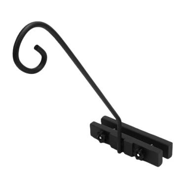 Imagem de GLOGLOW Gancho de Convés Ganchos de Convés Ferroviário para Corrimão, Cabide de Planta de Ferro, Suporte de Alimentador de Pássaros Resistente para Corrimão, Cabide de Planta de Ferro, Suporte de