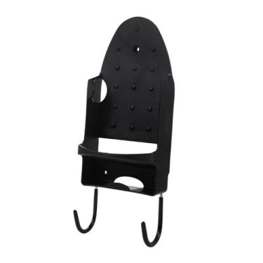 Imagem de Baoblaze Suporte para tábua de passar roupa, suporte para tábua de passar roupa, para ferro de roupa multiuso, para ferro elétrico para lavanderia, casa, Preto
