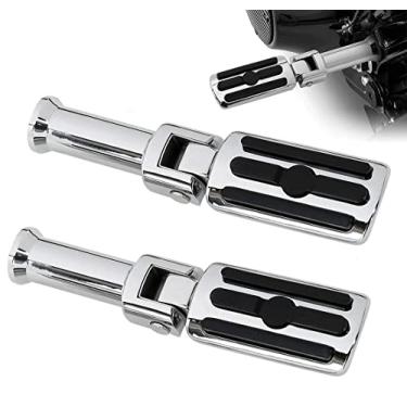 Imagem de Pega de passageiro com kit de montagem de suporte serve para modelos Harley Davidson Softail 2018 2019 2020 Deluxe Fat Boy Heritage Sport Glide Softail Slim Street Bob Breakout Low Rider, Cromado