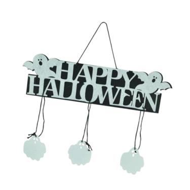 Imagem de Wswqop Placa de Parede para Decoração de Porta de Halloween, Placa para Pendurar Na Porta, para Festa, Cozinha, área Externa, Garagem, B