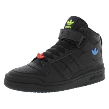 Imagem de adidas Tênis unissex infantil Forum Mid preto/vermelho solar/azul pulsante, tamanho 36, Core Black/Solar Red/Pulse Blue, 20