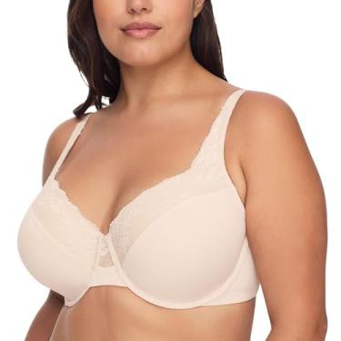 Imagem de Olga Sutiã feminino plus size Cloud 9 com aro de renda, Butterscotch, 40DD