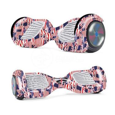 Imagem de Hoverboard Infantil Skate Elétrico Adesivado America Led USA