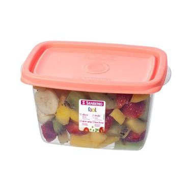 Imagem de Pote Retangular Fácil 580ml Sortido 180/6 Sanremo
