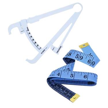 Imagem de Kit Adipometro Medidor Gordura Corporal Fita Metrica Trena - LOVE SAUD