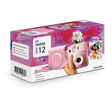 Imagem de Kit Câmera Fuji Film Instax Mini 12 com Filme 10 Fotos e Bolsa Spray A