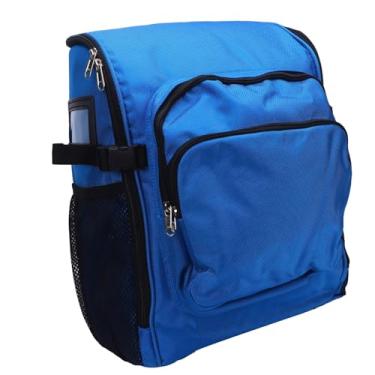 Imagem de FTVOGUE Mochila para Ferramentas de Limpeza de Grande Capacidade 45x32x19cm 1000D Oxford Pano Anti Respingos Suprimentos de Limpeza Profissionais Bolsa para Empresas de Limpeza (BLUE)