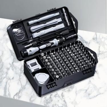 Imagem de Conjunto de chaves de fenda de precisão 115 em 1, mini kit de ferramentas de reparo magnético profissional, pequena chave de fenda para telefone, computador, relógio, laptop, tablet, óculos