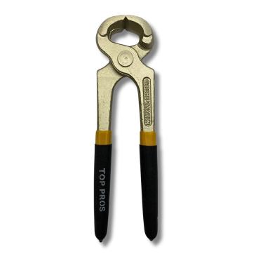 Imagem de Alicate Corte Frontal 6" Torques Aço Carbono Niquelado Turquesa Armador Azulejista Piso Arame 150mm