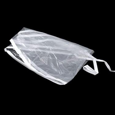 Imagem de Chapéus de chuva transparentes à prova d'água, cachecol de chuva, plástico reutilizável e impermeável, chapéu de chuva