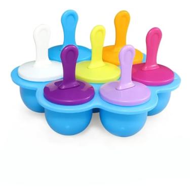 Imagem de Forma 7 Picolé Sorvete Infantil Bebê Molde Colorido