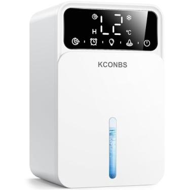 Imagem de Desumidificadores para casa, capacidade de 1,7 g com desligamento automático para salas médias de até 500 metros quadrados, desumidificador silencioso portátil para quarto, banheiro, porão com