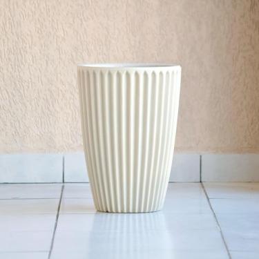 Imagem de Vaso de Planta Grande Decorativo Coluna Romana 46x32 Luxo Moderno em Polietileno (Bege)