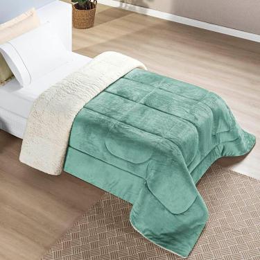 Imagem de Edredom Solteiro Coberdrom Sherpa-mantinha Everest 1 Peça - Alecrim