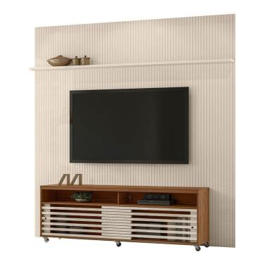Imagem de Combo Painel De Tv 60 Polegadas + Rack Frizz New Prestige - 7 Decor Naturale E Off White