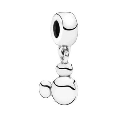 Imagem de Charm De Prata Esterlina 925 Da Disney Para Pulseira Mickey Minnie, Be