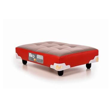 Imagem de Cama+Colchão Castor Pet Bed Red Gray p/ Cães 40x60x12