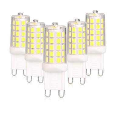 Imagem de BAOMING Lâmpada Led G9 Luz Diurna Regulável 4W, 40W T4 G9 Equivalente A Halogênio, 6000K 120V Sem Cintilação, Iluminação de Lustre 450Lm (Pacote com 5)