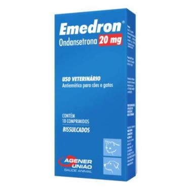 Imagem de Antiemético Emedron para Cães e Gatos com 10 Comprimidos de 20 mg - Ag