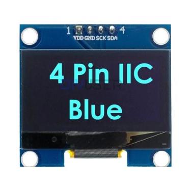 Imagem de Módulo De Display OLED IIC Branco Azul De 1,3 Polegadas 128X64 Para Ar