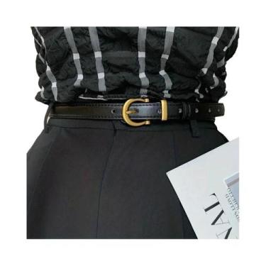 Imagem de Moda antiga retro simples feminino adolescentes estilo fino cintos sen