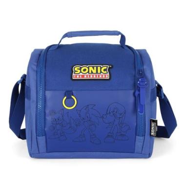 Imagem de Lancheira Térmica Escolar Juvenil Sonic - Luxcel, Azul