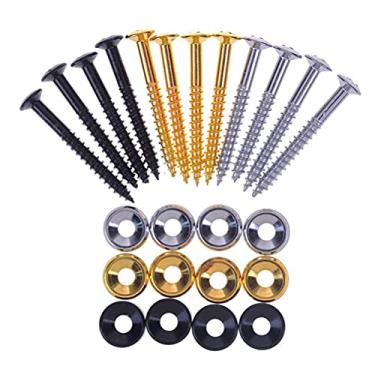 Imagem de Generic Buchas de Junta de Pescoço de Guitarra Buchas de Parafuso de Pescoço à Prova de Ferrugem para Guitarra Elétrica e Baixo, Fáceis de Instalar, Adequadas para Entusiastas de, Aço/prata/4,5