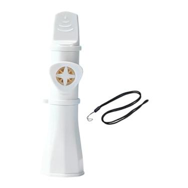 Imagem de Milageto Kazoo infantil, flauta, instrumento musical com cordão, brinquedo musical para aulas de música e escola, Branco