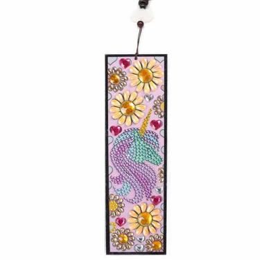 Imagem de Artesanato Pintura Diamante Diy Marca Página UNICORNIO - PPSHOP