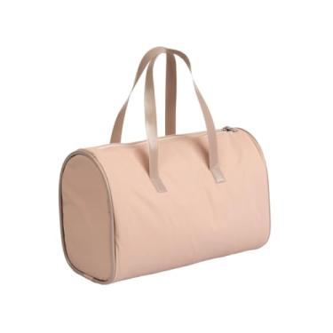 Imagem de Bolsa Térmica Impermeável 8 Litros PVC 15x20x23cm com Alças e Zíper Natação Esportes Multiuso (Nude)
