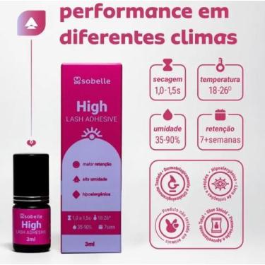 Imagem de Cola Para Extensão De Cílios High 3ml - Adesivo Cílios Sobelle