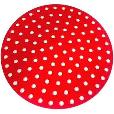 Imagem de Protetor de Silicone Redondo para Fritadeira Elétrica, 19cm, Material Silicone, Formato Redondo