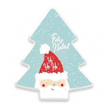 Imagem de Luminária Árvore de Natal HoHoHo – Decoração Natalina Moderna – Polietileno Resistente – Iluminação Suave – Compatível com Lâmpadas LED – Para Sala, Quarto e Ambientes Festivos