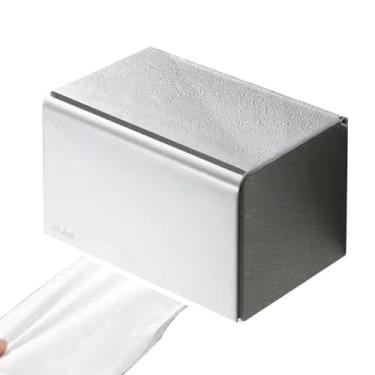 Imagem de Suporte Para Higiénico - Prateleira de Caixa Quadrada Sem Furos | Para Caixa De,Para Casa Família Adultos Homens Mulheres Cozinha Lavabo Parede Interior