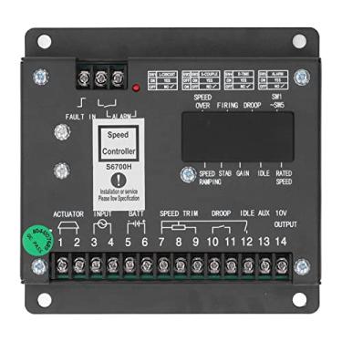 Imagem de Painel controlador de velocidade do gerador eletrônico Módulo regulador regulador 24V DC S6700H Controle de velocidade do motor de resposta rápida precisa para geradores