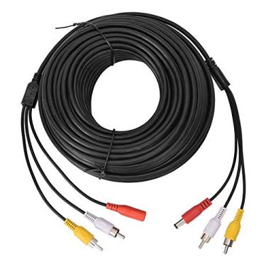 Imagem de Dioche Cabo de Extensão 3 Em 1, Cabo de Alimentação de áudio e Vídeo para Cctv, Câmera de Visão Traseira do Carro, Monitor de Vigilância Profissional, Reprodutor de Dvd (Linha de monitoramento 20