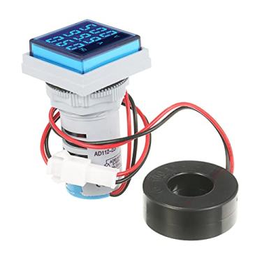 Imagem de Tingpai volt-amperímetro Voltamímetro Amperímetro Voltímetro Cimômetro Três display de LED Medidor de tensão e corrente e freqüência Indicador AC Medidor de painel AC60-500V