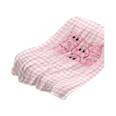 Imagem de Cobertor De Sofá Quente E Macio De Fleece K-Kirbys, Microfibra Adoráve