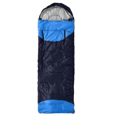 Imagem de Sacos de dormir para adultos, saco de dormir para acampamento de inverno com orifícios de zíper no braço