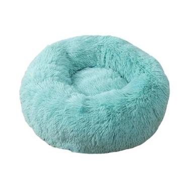 Imagem de Cama Redonda De Pelúcia Macia Para Gatos E Cães, Almofada Para Animais